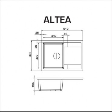 Кухонная мойка  Altea  white Granado