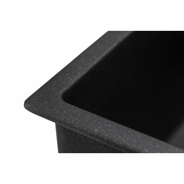 Кухонная мойка  Under Top  black shine Granado