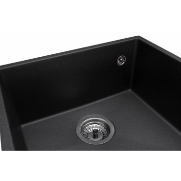 Кухонная мойка  Under Top  black shine Granado