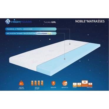 Детский матрас Noble Twinkle Star H-50 Highfoam