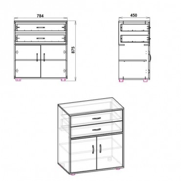 Комод 2+2 Компанит