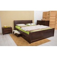 Кровать Сити с филенкой и ящиками Бук